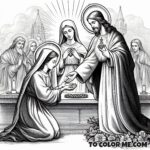 Founder of Jesus and Mary: St. John Eudes Coloring Sheet