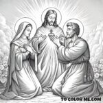 Saint John Eudes' Prayer: Catholic Coloring Activity