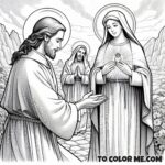 Sacred Heart Apostle: John Eudes Coloring Activity