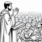 17th Century Saint: John Eudes Coloring Page