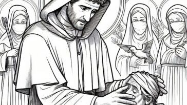 Oratorian Priest: Saint John Eudes Coloring Sheet