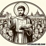 Seminary Founder: Saint John Eudes Coloring Activity