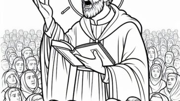 Plague Minister: St. John Eudes Coloring Page