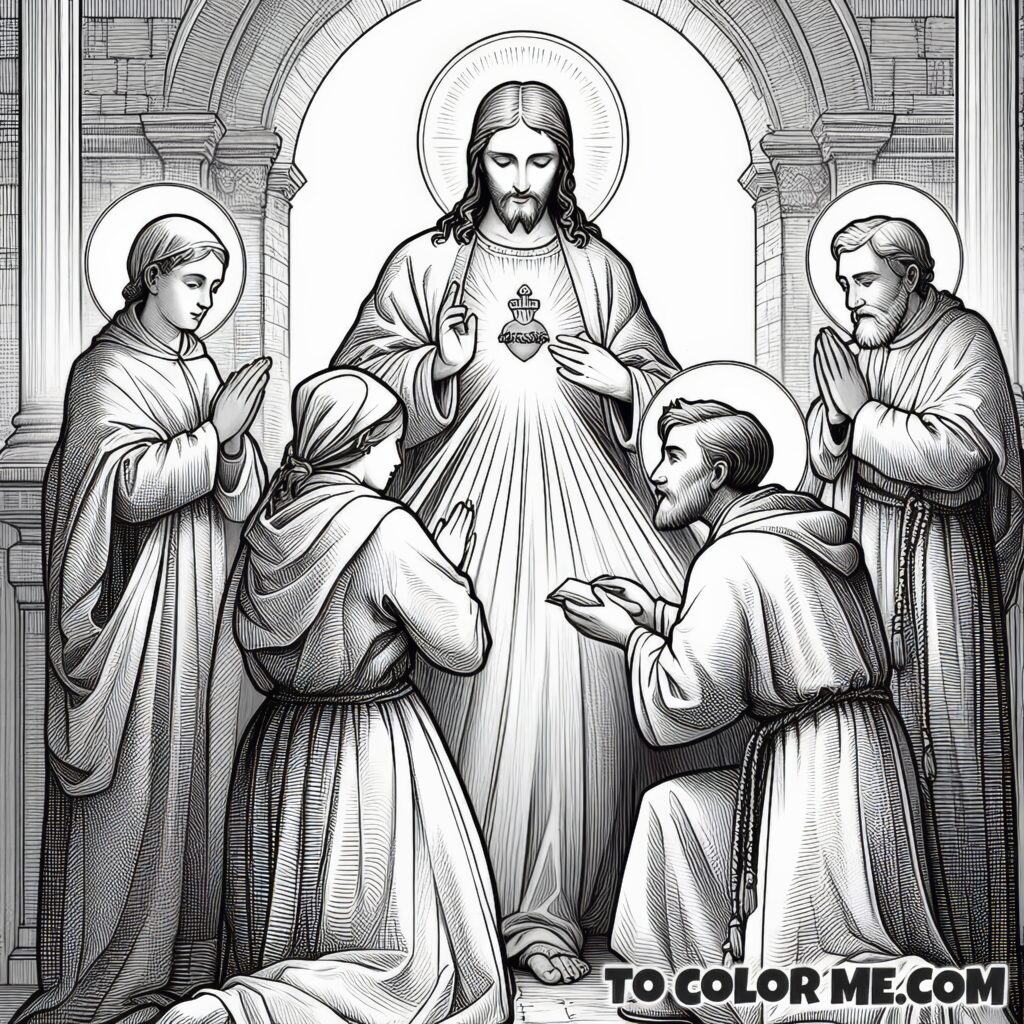 Refuge for the Fallen: St. John Eudes' Mission Coloring