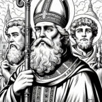Irish Saint in Franconia: St. Kilian Coloring Pages