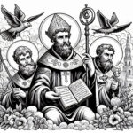 Celtic Courage: Saint Kilian Martyr Coloring Book