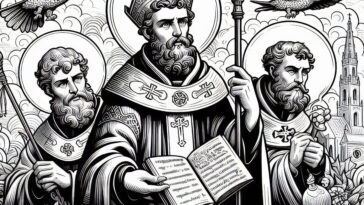 Celtic Courage: Saint Kilian Martyr Coloring Book