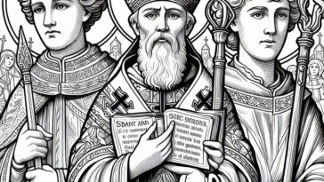 Franconian Evangelist: Saint Kilian Coloring Book