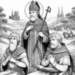 7th Century Saint: St. Kilian Coloring Pages