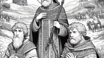 7th Century Saint: St. Kilian Coloring Pages