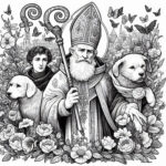 Irish Zeal in Germany: St. Kilian Coloring Pages