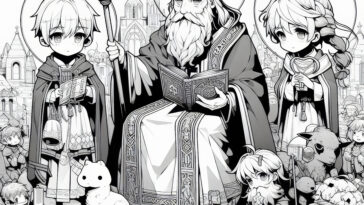 Papal Missionary: Saint Kilian of Franconia Coloring Book