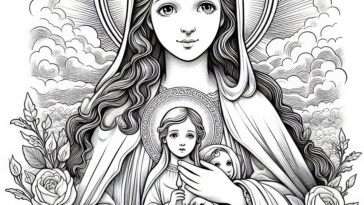 Young Martyr: Saint Maria Goretti Coloring Pages
