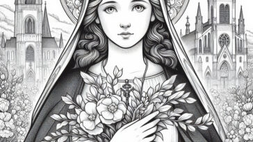 Young Saint's Sacrifice: Maria Goretti Coloring Book