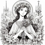 Martyr of Chastity: St. Maria Goretti Coloring Pages