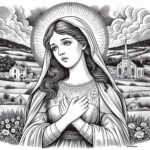 Child's Faith: Saint Maria Goretti's Life Coloring Book