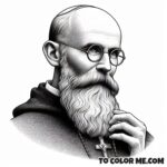 Two Crowns: Maximilian Kolbe Coloring Book