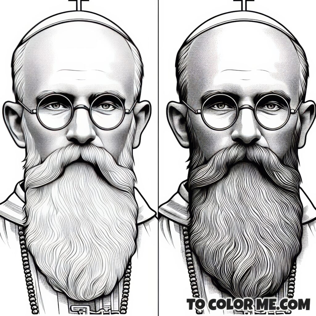 Auschwitz Hero: St. Maximilian Kolbe Coloring Pages