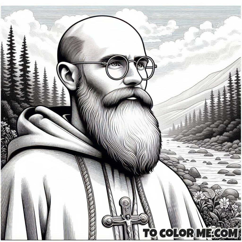 Immaculata's Champion: Maximilian Kolbe Coloring Book