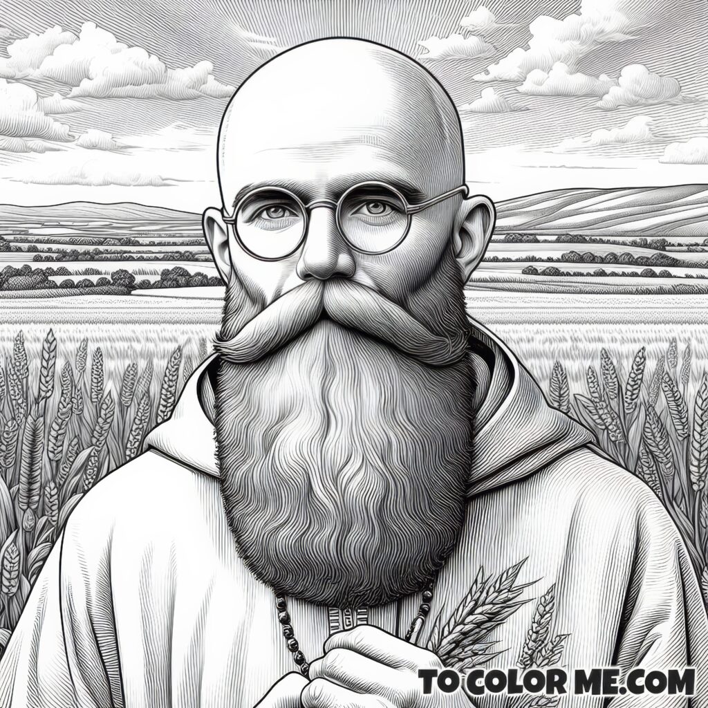 WW2 Saint: St. Maximilian Kolbe Coloring Pages