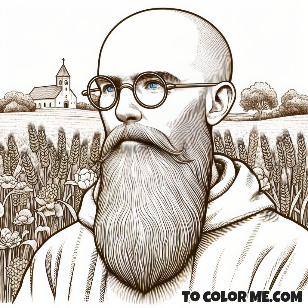 Franciscan Martyr: Maximilian Kolbe Coloring Book