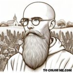 Franciscan Martyr: Maximilian Kolbe Coloring Book