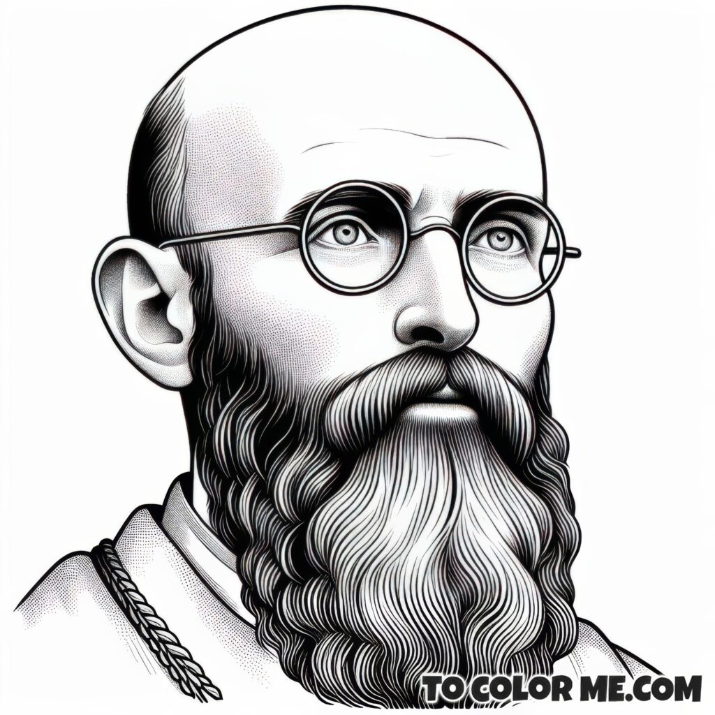 Nazi Resistance Saint: St. Maximilian Kolbe Coloring Pages