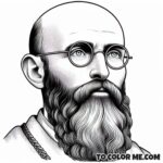 Nazi Resistance Saint: St. Maximilian Kolbe Coloring Pages
