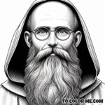 Self-Sacrificing Saint: St. Maximilian Kolbe Coloring Pages