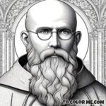 Priest of Auschwitz: Maximilian Kolbe Coloring Book