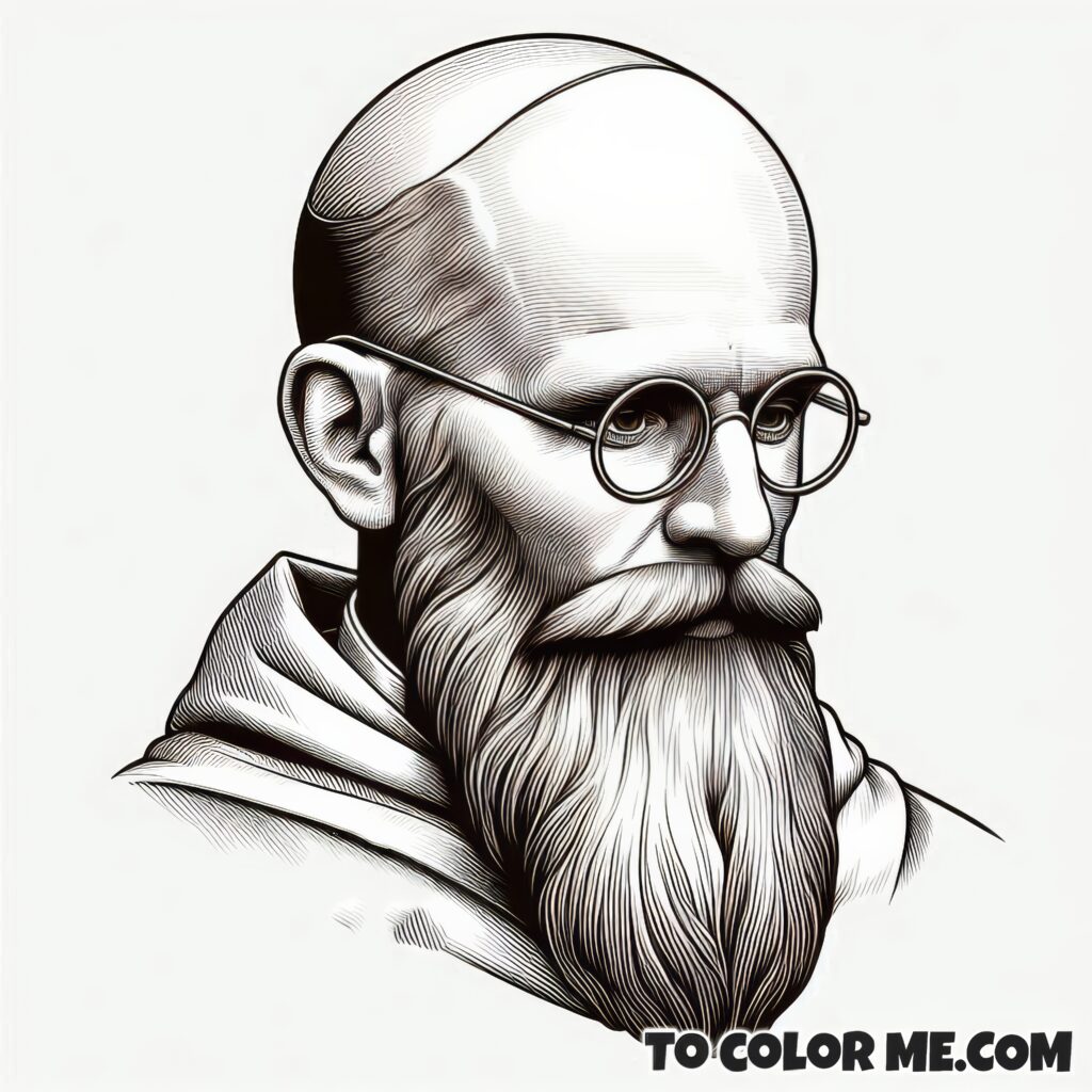 20th Century Martyr: St. Maximilian Kolbe Coloring Pages