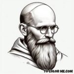 20th Century Martyr: St. Maximilian Kolbe Coloring Pages