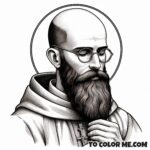 Immaculate Heart Devotee: Maximilian Kolbe Coloring Book