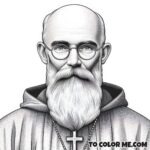 Polish Saint: St. Maximilian Kolbe Coloring Pages
