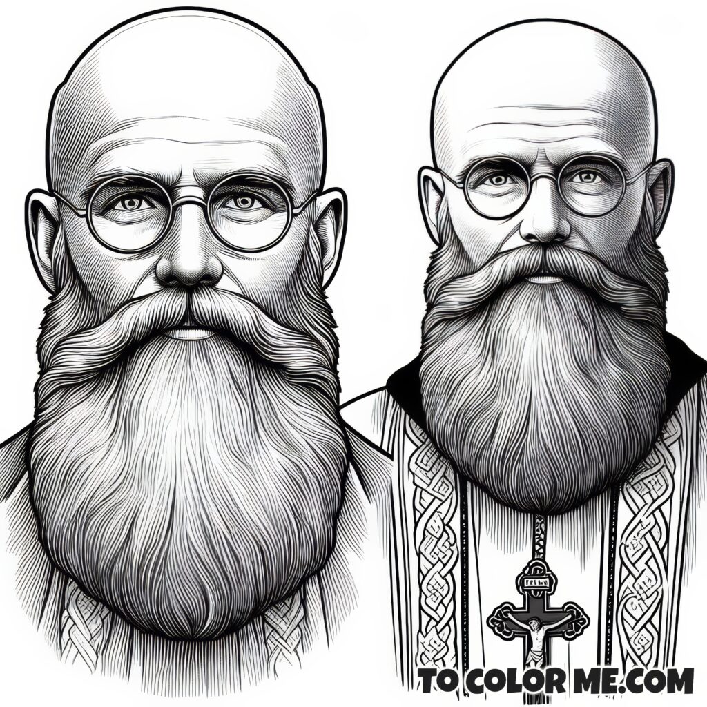 Franciscan Hero: St. Maximilian Kolbe Coloring Pages