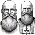 Franciscan Hero: St. Maximilian Kolbe Coloring Pages