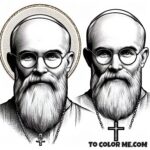 Mary's Chosen One: Maximilian Kolbe Coloring Book