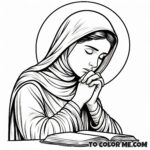 St. Monica's Tears: Mother's Prayer Coloring Page