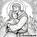 Tears of Faith: St. Monica Coloring Page
