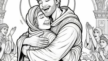 Tears of Faith: St. Monica Coloring Page