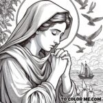 Answered Prayer: St. Monica Coloring Page