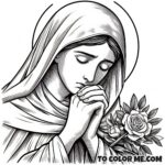 Mother's Hope: Monica Praying Coloring Sheet