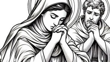 Saint's Reunion: Monica's Gratitude Coloring Sheet
