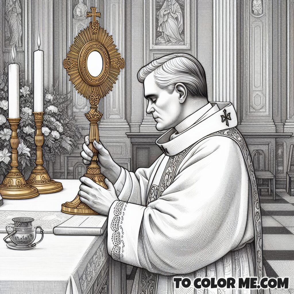 Defender of Tradition: St. Pius X Coloring Sheet