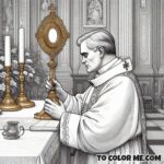 Defender of Tradition: St. Pius X Coloring Sheet