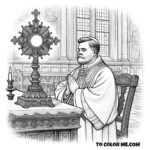 First Communion Champion: St. Pius X Coloring Sheet
