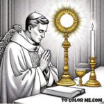 Papal Saint: Pius X Coloring Activity