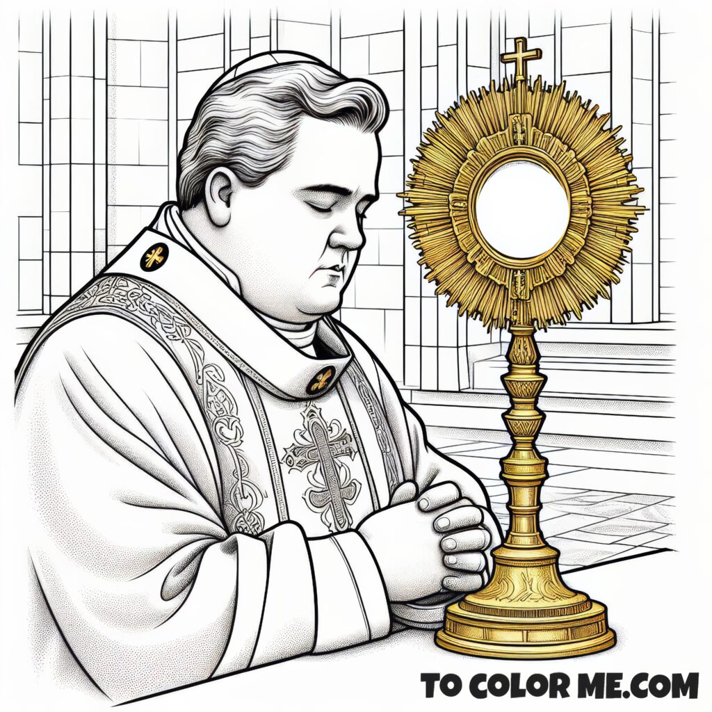 Catholic Tradition Guardian: St. Pius X Coloring Page