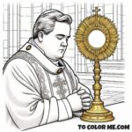 Catholic Tradition Guardian: St. Pius X Coloring Page