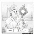 Eucharistic Pope: St. Pius X Coloring Activity